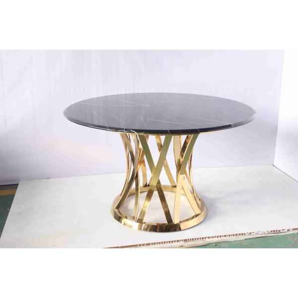 Круглая роскошная разбивочная таблица стороны таблицы с мраморной верхней частью