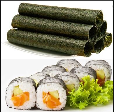 Морская водоросль Nori суш HACCP темная ая-зелен покрывает 50 полных листов
