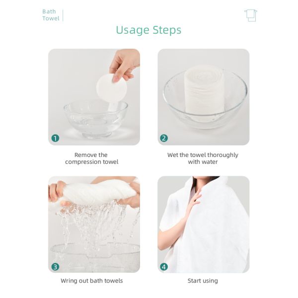 Compressed Towel Tablets Disposable Towel Large Bath Towel Travel Hotel Camping