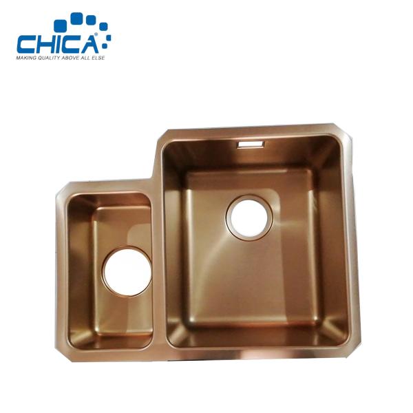SUS201 304 Stainless Steel Kitchen Sink Double Bowl Topmount Kitchen Sink For Farmhouse