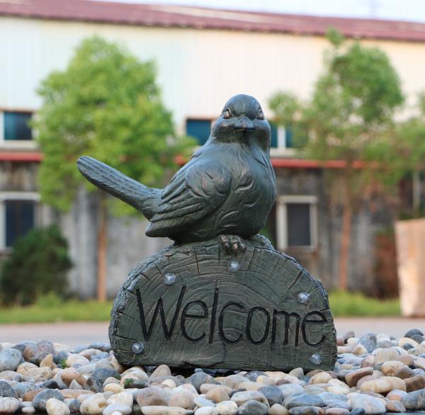 Cast Stand Up Owl Statue Water Fountains Indoor Outdoor OEM & ODM