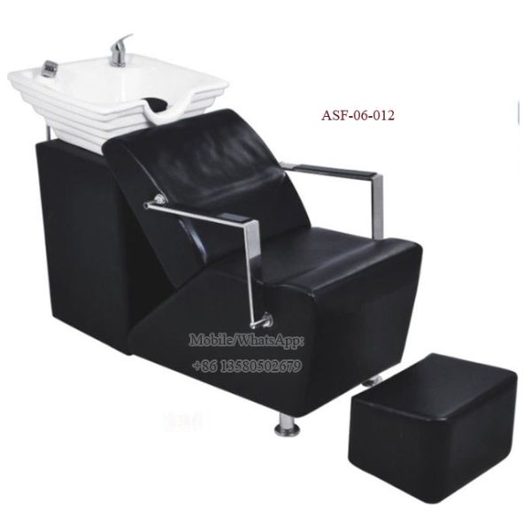 ASF-06-012 Shampoo Chair with Footrest ,Salon Equipment Shampoo Bed Chair Manufacturers