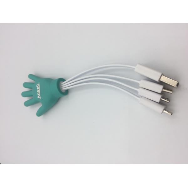 Customized Cartoon Logo USB to Type-C/Lighting/Micro USB cable for Promotional Gifts