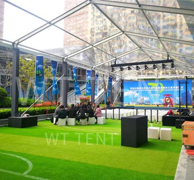 10x40 Transparent Marquee Canopy Tent PVC Fabric Corrosion Resistant