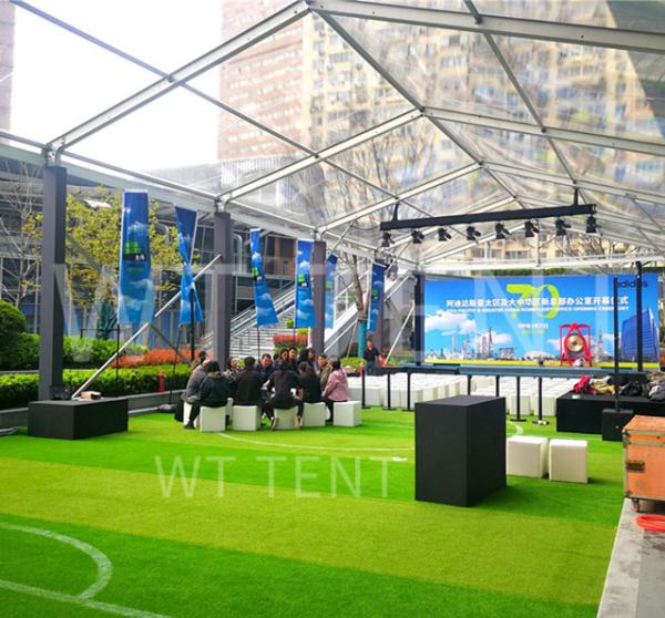 10x40 Transparent Marquee Canopy Tent PVC Fabric Corrosion Resistant
