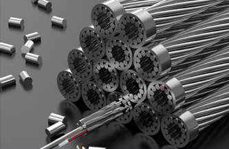 Le câble de fibre optique aérien composé OPGW 48/96 creuse le mode unitaire