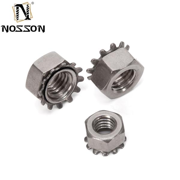 Metric Thread K-Lock Nuts Stainless Steel Teeth Locking Keps Nuts for General Industry Furniture Metric Standard GB
