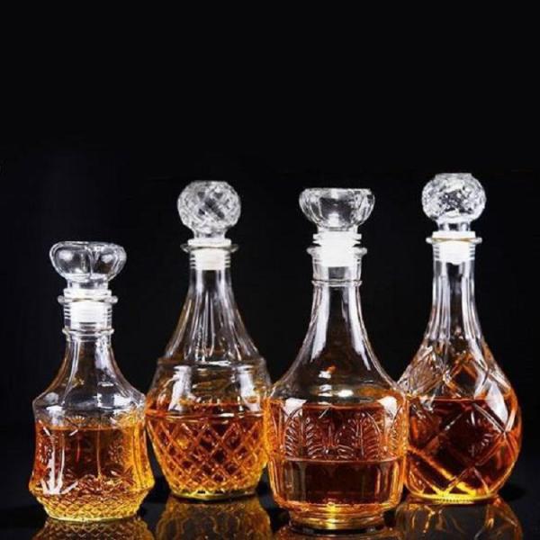 8.8oz licor pequeno Hibiki Crystal Glass Bottles Creative Miniature