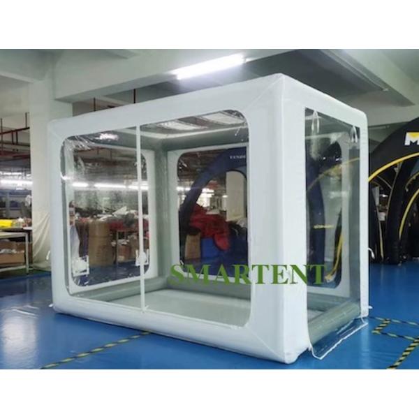 Isolation Inflatable Medical Tent Oxford TPU 3MX3M Portable White Transparent