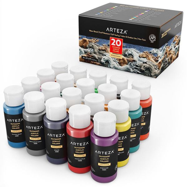 Pantone Color Bottle Sticker Labels For Plastic Gouache Bottle