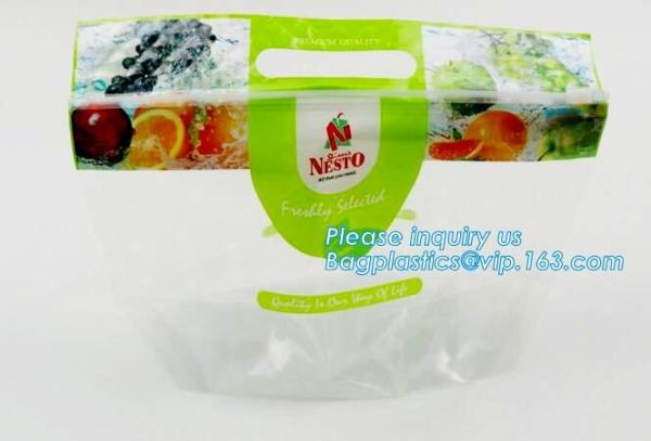 micro perforated plastic bags for vegetable, Quart k storage bags reclosable bags for extra freshness fruit grip s
