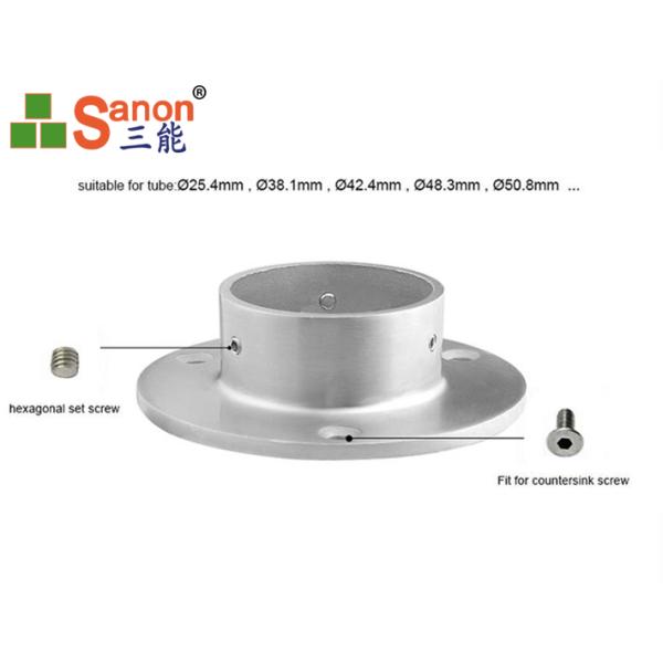 Толщина трубки 0.8мм фланца 50.8мм трубы нержавеющей стали балюстрады гостиницы