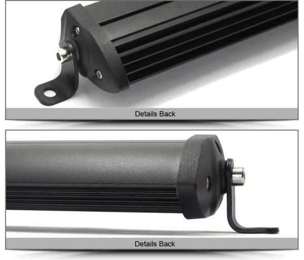 8 Inch 30W Slim LED Light Bar Single Row 5W White Amber Color Work Light for Off Road Truck Motorcycle 4X4 4WD SUV Jeep