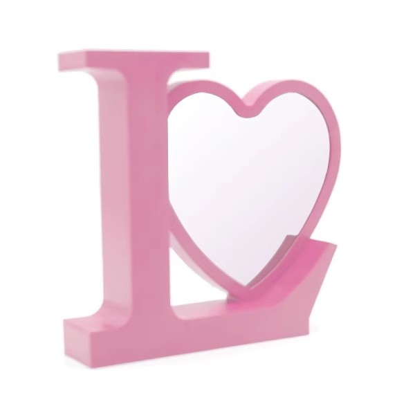 Blank Sublimation Love Magic Mirror Photo Frame For Valentine'S Day Gift