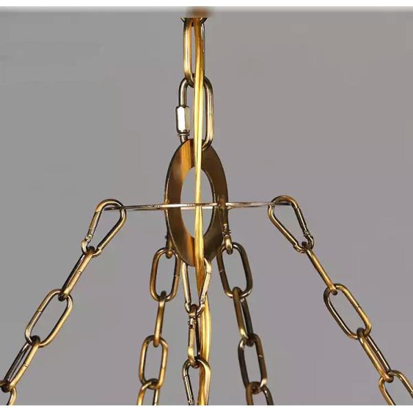 90V Polished Finish Kitchen Diameter 80 / 100cm Crystal Pendant Light