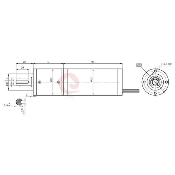 NEMA17 7800rpm 93mm Brushless DC Electric Motor Round 42JMG200K Planetary Reducer 20N.m