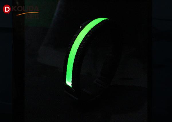 Flashing Nylon LED Dog Collar Luminous Safety Adjustable Glowing Collars