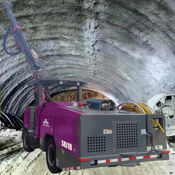 Underground Drilling Equipment Diesel Engine 66kw Construction Machine Tunneling Jumbo Drilling Rig