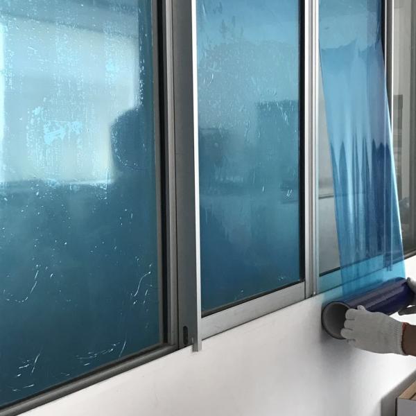 Anti UV Aging Adhesive PE Protective Film For Window Glass  And Profile Length 100M - 1500M