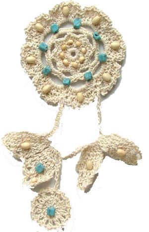 vintage crochet cup mats round motif doilies Crochet Applique headband flowers boutique