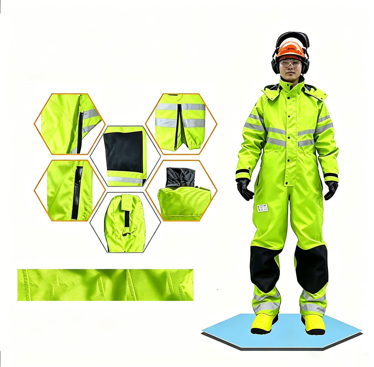 1000 Bar Water Jetting Safety Suit Impact Resistant Work Suits Overall Breathable