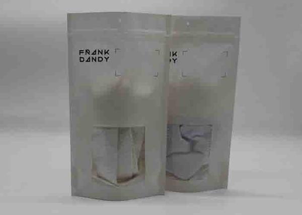 Open Window Kraft Bubble Mailer Copperplate Printing For Shipping Gifts / Wears