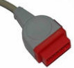 GE Utah Invasive Blood Pressure Cable 12ft Grey Rect 11pin To Utah-4pin