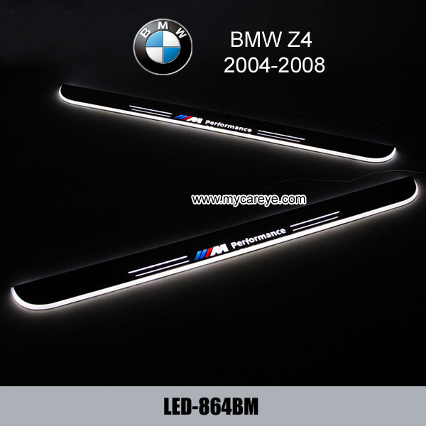 BMW Z4 Car accessory stainless steel scuff plate door sill plate light LED