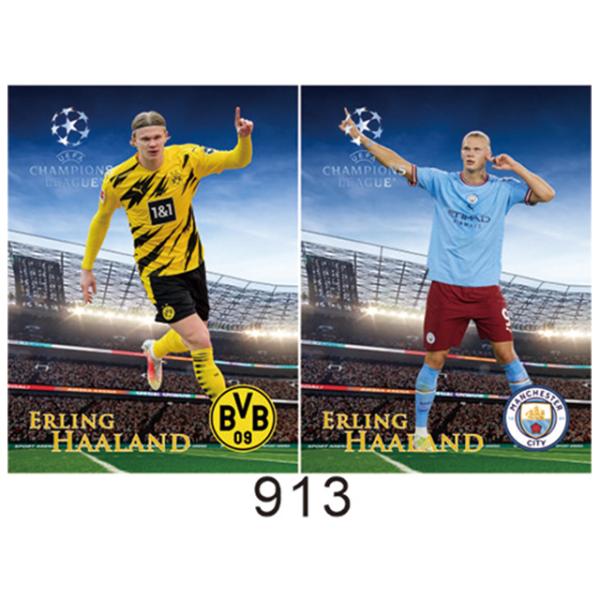 12x16 inches Football Soccer player 3D lenticular poster for Living room Kids room decoration pictures