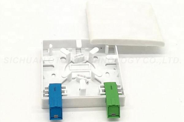 ABS Material Fiber Termination Box , Ftth Termination Box 2 Port 86mm
