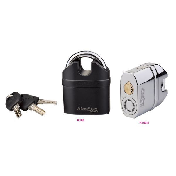 Rarlux Auto Alarming System 8 Locking Anti-muffle Candado Waterproof Electronic Alarm Padlock