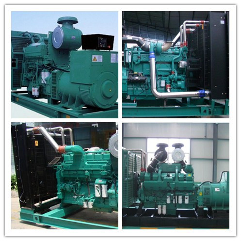 Silent / Open Type Emergency Generator Set Diesel Power 750 Kwa / 600 Kw , Tightly Structure