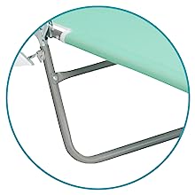 Folding Outdoor Chaise Lounge Chair, 5-Position Adjustable Beach, Sunbathing, Patio, Pool, Lawn, Lay Flat Portable