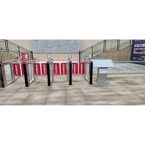 1500*110*980mm Optical Speed Turnstile Access Control With Acrylic / Steel Baffle