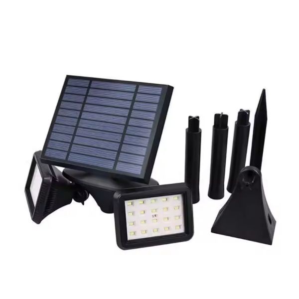 Bright Solar Spot Lights Outdoor IP65 Waterproof 8 Pack Adjustable Landscape Spotlights