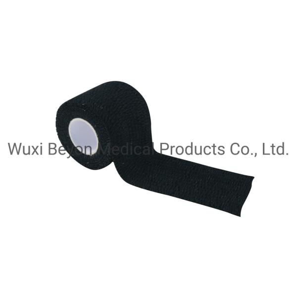 Elastic Adhesive Tape Tear Black Weightlifting Bandage