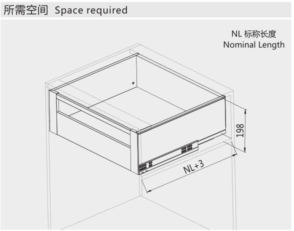 Full Extension Double Wall Tandem Boxes For Bedroom Cabinet / Furniture