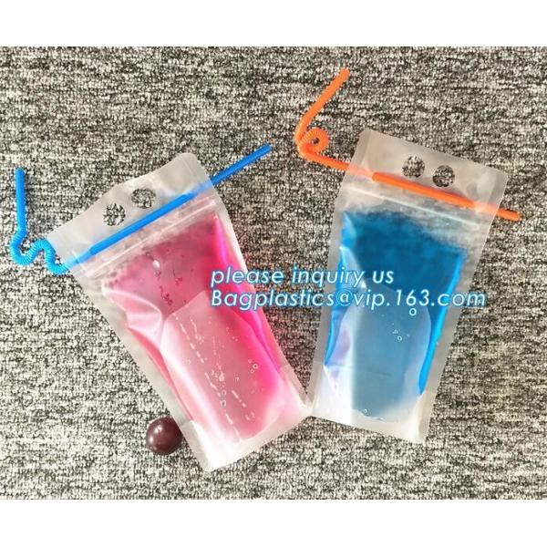 Custom Reusable Juice Food Packaging Plastic Bag Alcohol Drink Wine Spout Pouch Bag,liquid spout pouch/wine drink juice