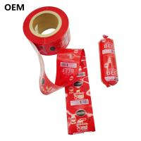 Emballages de saucisses rouges en plastique Enveloppes en plastique pour les saucisses