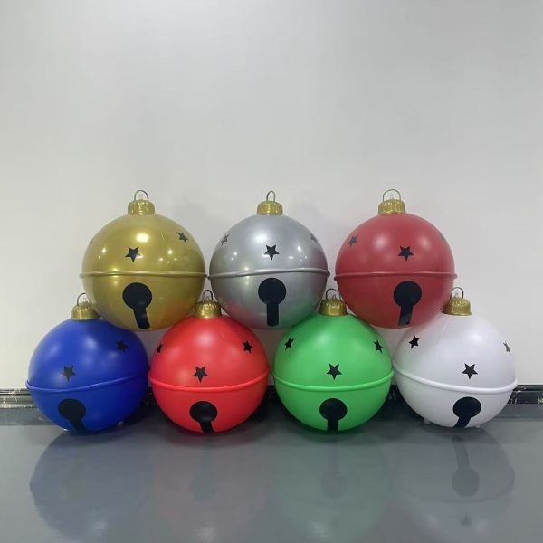 Christmas-themed PVC inflatable Christmas tree, Christmas ball, bow, bell ball, hanging decoration, holiday party, outdoor courtyard scene