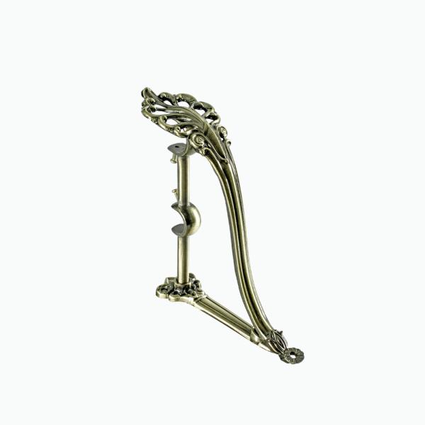 28MM Anti Brass Double Curtain Rod Brackets Curtain Rod Accessories Aluminum Alloy Material
