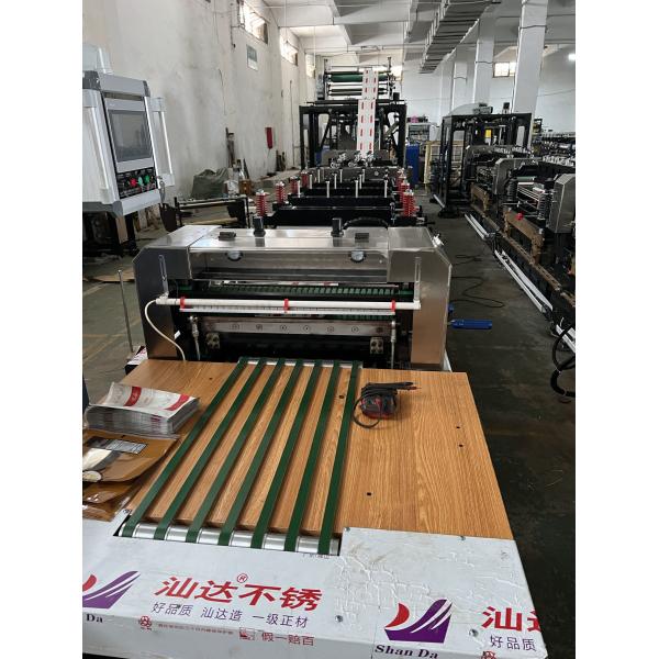 Three Side Plastic Pouch / Bag Making Machine With Double Unwinder