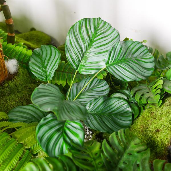24 Plastic Home Decoration Plant Artificial Landscape Foliage Non Toxic