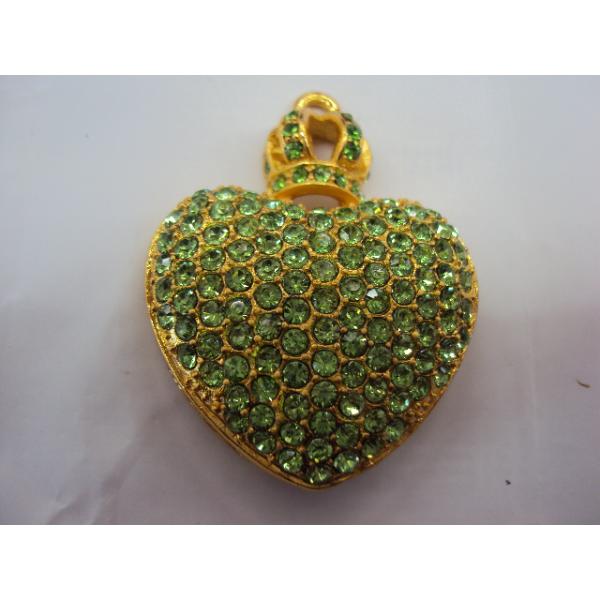 Corporate Gifts Aluminium Diamond Apple Shape Jewelry 2.0 USB flash drive 8Gb