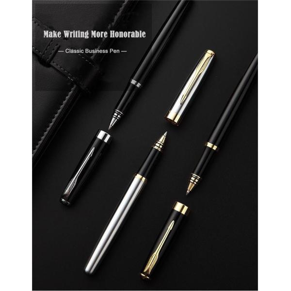 Stainless Steel Signature Neutral Pen Business Metal Roller Pen 0.7mm