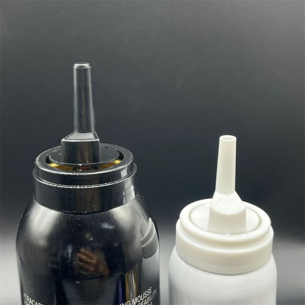 Industrial-Grade Rebuildable Hair Mousse Dispensing Nozzle for Salon Dispensing Systems with Serviceable Long-Life Components