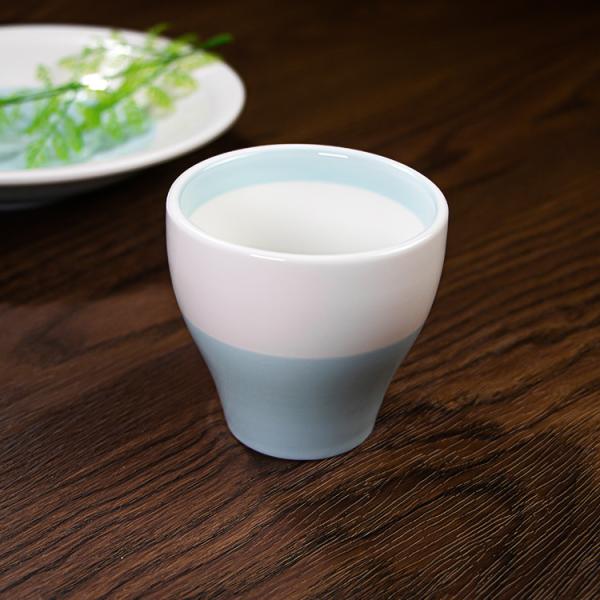 White Blue  Ceramic Tableware Set 4pcs Colored Porcelain Dinnerware