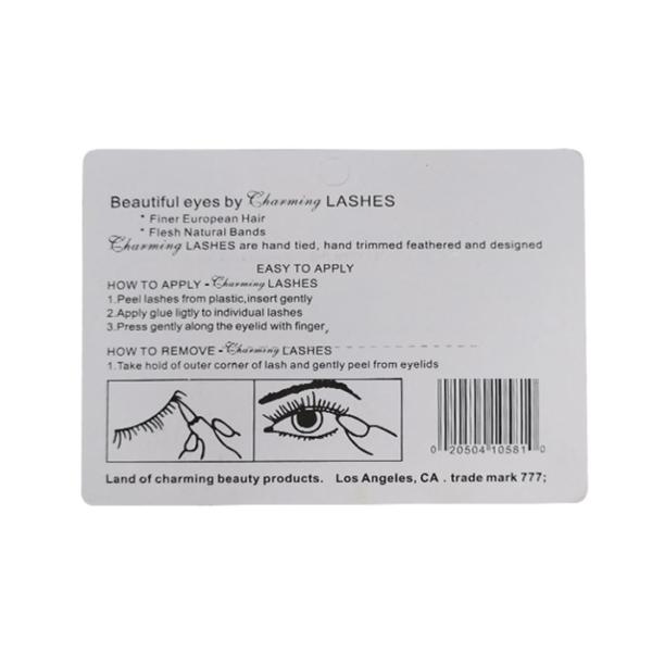 60pcs/Set Individual Black Natural Fake Eyelash Long Cluster Extension