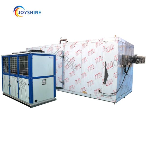 Máquina de congelamento rápido Congelador de alta temperatura de baixa temperatura para a indústria Capacidade 600 kg/h