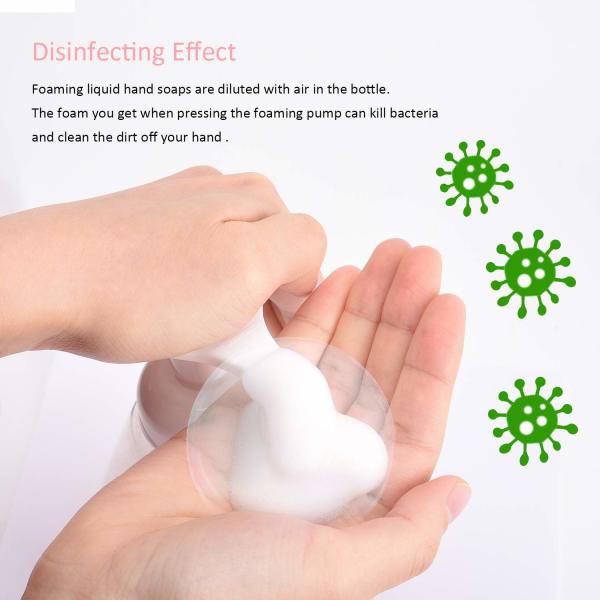 Прозрачные 300мл опорожняют бутылки насоса пены для Клеансерс ухода за лицом шампуней